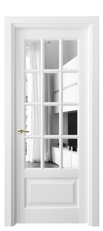 Межкомнатная дверь Lignum 0728 Бук белоснежный Двустороннее зеркало, триплекс Цена 120599 ₽ | Volhovec