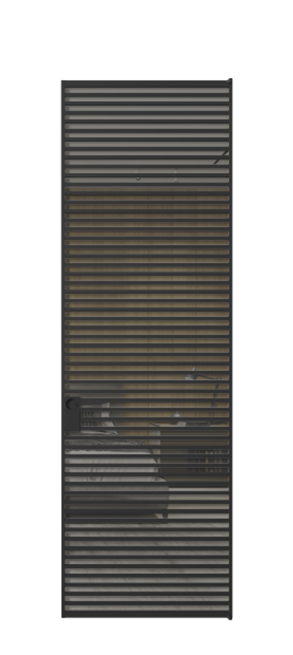 Алюминиевая дверь АЛПЛ040.07 Алюминий Черный Рефлективное серое стекло "Stopsol", калёное. Без короба чер Цена 229770 Стоимость комплекта двери включает:
1. Полотно (600/650/700/750/800/850/900/950*2000-2400 мм).
2. Короб
3. Комплект фурнитуры (2 торцевые петли и магнитный замок с ответной планкой). Фабрика дверей Волховец 8 (800) 551 43 19 Алюминиевая дверь АЛПЛ040.07 Алюминий Черный Рефлективное серое стекло "Stopsol", калёное Цена 229770 | Volhovec