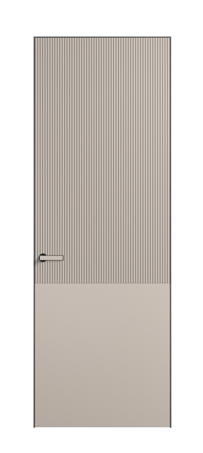 Дверь межкомнатная Velvet АКП 8205 Матовый светло-бежевый. Скрытый короб Черный Цена 70469 . Фабрика дверей Волховец 8 (800) 551 43 19 Межкомнатная дверь Velvet АКП 8205 Матовый светло-бежевый. Цена 70469 | Volhovec