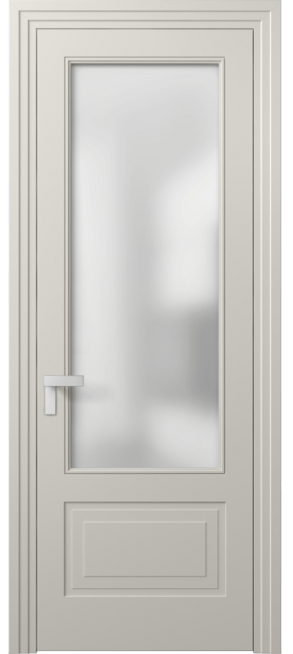 Межкомнатная дверь Рокка 8342 Матовый облачно-серый Сатинированное стекло Цена 68424 ₽ | Volhovec
