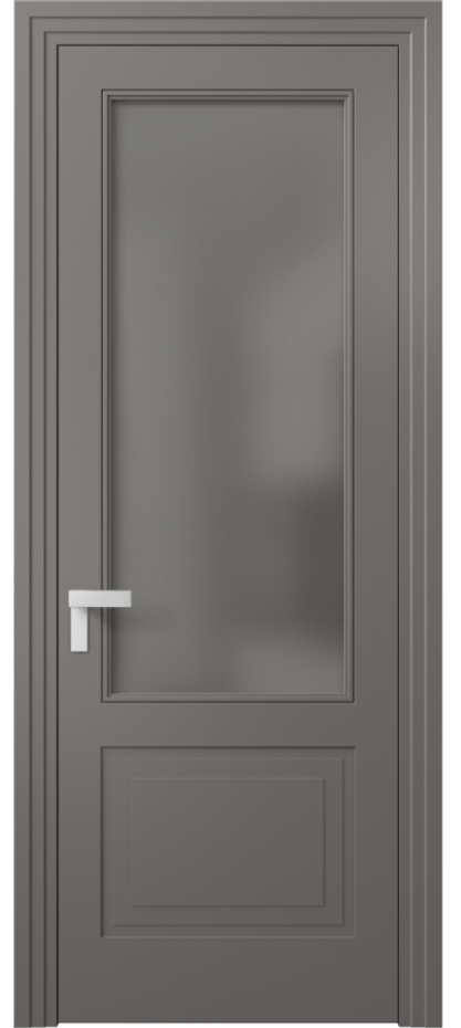 Дверь межкомнатная Rocca 8352 Матовый классический серый Сатинированное серое стекло, триплекс Каскадный компланарный наличник МКЛС Цена 66319 ₽ Наличники уже входят в базовый комплект. Фабрика дверей Волховец 8 (800) 551 43 19 Межкомнатная дверь Rocca 8352 Матовый классический серый Сатинированное серое стекло, триплекс Цена 66319 ₽ | Volhovec