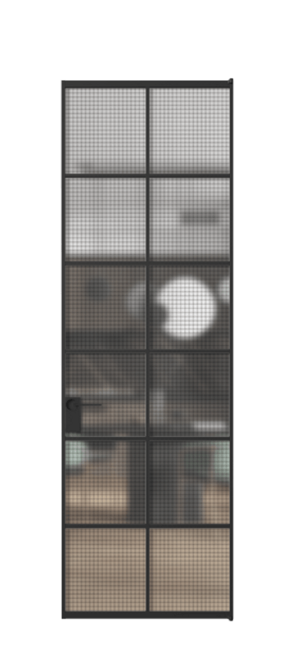 Алюминиевая дверь АЛПЛ040.05 Алюминий Черный Декоративное стекло с сеткой "Mesh silver", триплекс. Без короба чер Цена 130930 Стоимость комплекта двери включает:
1. Полотно (600/650/700/750/800/850/900/950*2000-2400 мм).
2. Короб
3. Комплект фурнитуры (2 торцевые петли и магнитный замок с ответной планкой). Фабрика дверей Волховец 8 (800) 551 43 19 Алюминиевая дверь АЛПЛ040.05 Алюминий Черный Декоративное стекло с сеткой "Mesh silver", триплекс Цена 130930 | Volhovec