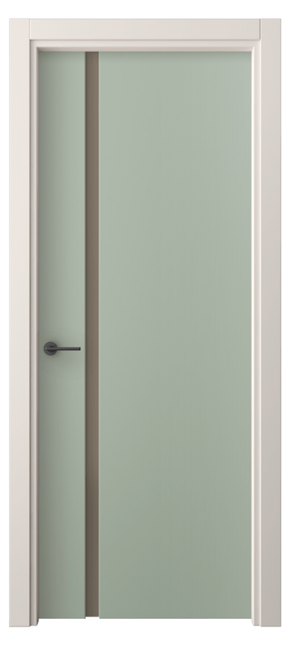Межкомнатная дверь Фридом 4222 ПЭТ светло-оливковый Сатинированное бронзовое стекло, триплекс Цена 31749 ₽ | Volhovec
