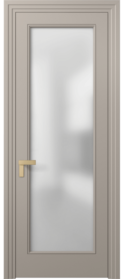 Межкомнатная дверь Рокка 8300 Матовый бисквитный Сатинированное стекло Цена 68424 ₽ | Volhovec