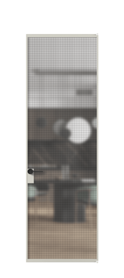 Алюминиевая дверь АЛПЛ040.01 Алюминий тёплый серый Декоративное стекло с сеткой "Mesh silver", триплекс. Без короба АТСР Цена 125570 Стоимость комплекта двери включает:
1. Полотно (600/650/700/750/800/850/900/950*2000-2400 мм).
2. Короб
3. Комплект фурнитуры (2 торцевые петли и магнитный замок с ответной планкой). Фабрика дверей Волховец 8 (800) 551 43 19 Алюминиевая дверь АЛПЛ040.01 Алюминий тёплый серый Декоративное стекло с сеткой "Mesh silver", триплекс Цена 125570 | Volhovec
