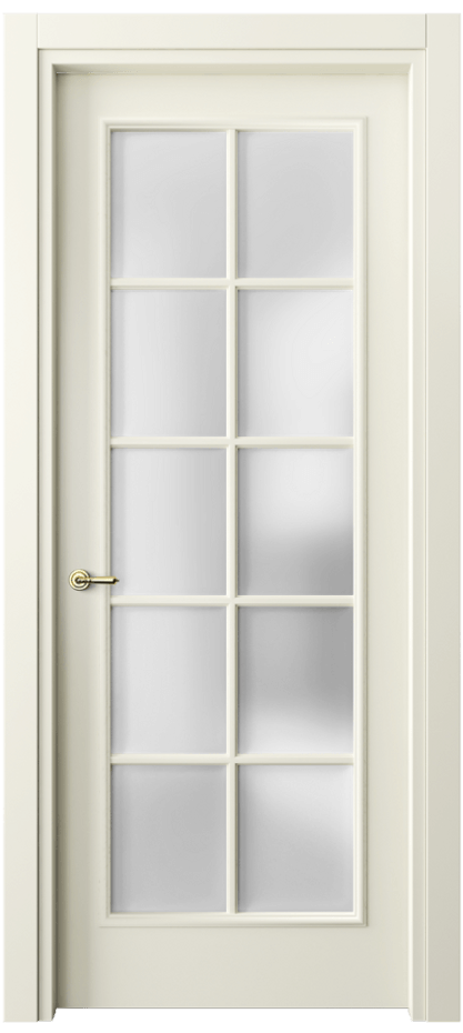Межкомнатная дверь Paris 8102 Матовый молочно-белый Сатинированное стекло Цена 61599 ₽| Volhovec
