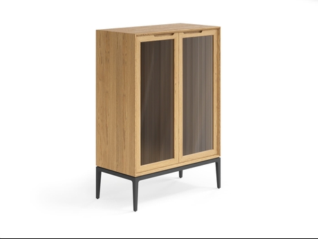 Мебель Витрина Velvet. Цвет Дуб пшеничный матовый. Материал Массив дуба матовый. Коллекция Витрина Velvet. Картинка.