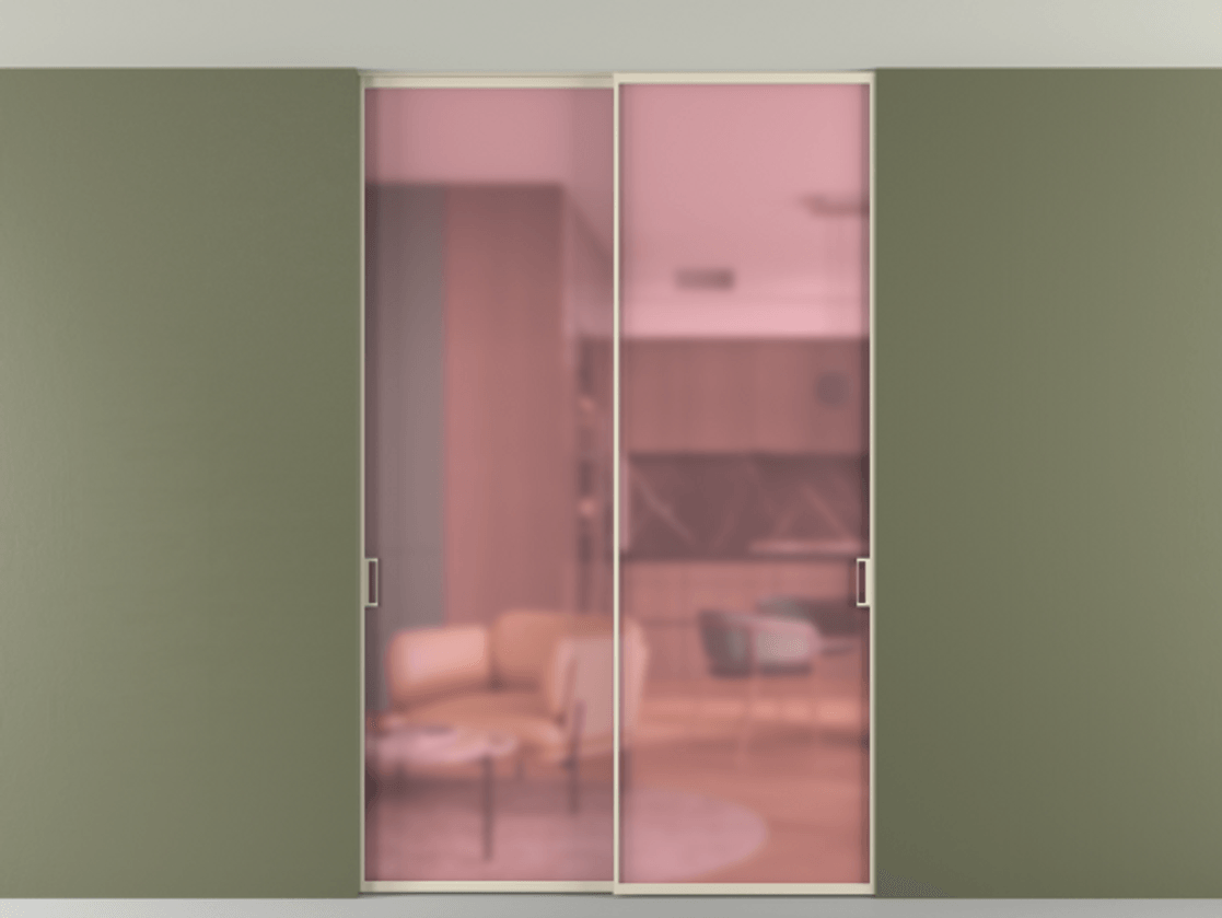 Дверь межкомнатная New Перегородка Formato внутри проёма двустворчатая со скрытым креплением в потолок АЛПР 040.01 Алюминий бежево-серый Сатинированное розовое стекло, триплекс Цена 246972 1. Полотно 2 шт. (800/2100 мм)
2. Комплект установки раздвижной системы
3. Базовый комплект фурнитуры
4. Ручка RONDO. Фабрика дверей Волховец 8 (800) 551 43 19 Межкомнатная дверь New Перегородка Formato внутри проёма двустворчатая со скрытым креплением в потолок АЛПР 040.01 Алюминий бежево-серый Сатинированное розовое стекло, триплекс Цена 246972 | Volhovec