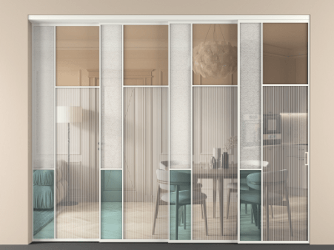 Перегородка Mosaic внутри проёма телескопик синхро 3 АЛПР 041.11 Алюминий бежево-серый Комбинация стекол Группы 1 и Группы 3. Цена 611520 ₽ . Фабрика дверей Волховец 8 (800) 551 43 19 Перегородка Mosaic внутри проёма телескопик синхро 3 АЛПР 041.11 Алюминий бежево-серый Комбинация стекол Группы 1 и Группы 3 Цена 611520 ₽ | Volhovec