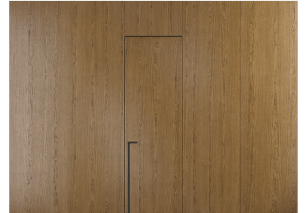 Панели для отделки стен Стеновая панель в древесной отделке Дуб янтарный. Цвет Дуб янтарный. Материал Шпон ценных пород. Коллекция Древесные отделки. Картинка.