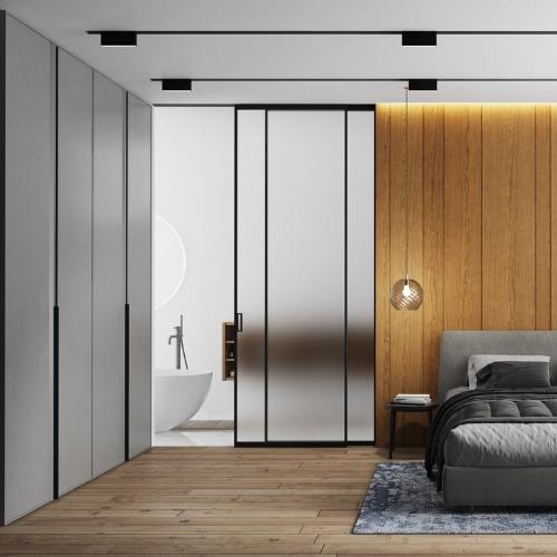 Спальня с ванной комнатой