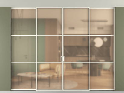 Алюминевая перегородка АЛПР 040.03_АЖМ_САТ ОРАНЖ_new. Цвет Алюминий жемчужный. Материал Алюминий в эмали. Коллекция Перегородка Formato внутри проёма четырёхстворчатая со скрытым креплением в потолок. Фото. Алюминевая перегородка АЛПР 040.03_АЖМ_САТ ОРАНЖ_new. Цвет Алюминий жемчужный. Материал Алюминий в эмали. Коллекция Перегородка Formato внутри проёма четырёхстворчатая со скрытым креплением в потолок. Картинка.