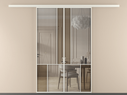 Алюминевая перегородка vd2_1 БЕЛ. Цвет Алюминий Белый. Материал Алюминий. Коллекция Перегородка Mosaic вдоль стены двустворчатая. Фото. Алюминевая перегородка vd2_1 БЕЛ. Цвет Алюминий Белый. Материал Алюминий. Коллекция Перегородка Mosaic вдоль стены двустворчатая. Картинка.