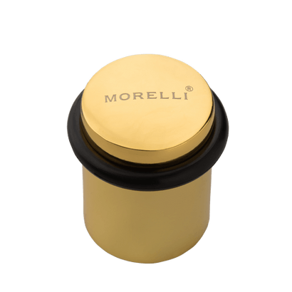 Фурнитура для дверей Ограничитель напольный круглой формы. Цвет Золото. Коллекция Ограничитель напольный круглой формы. Картинка.