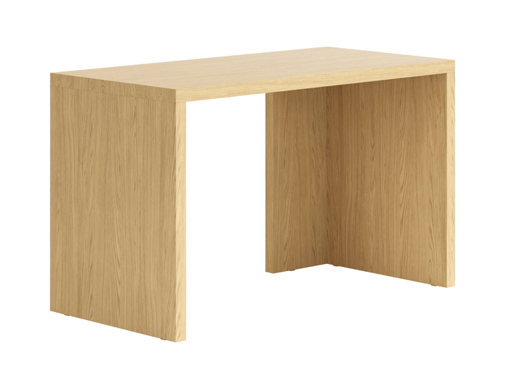 Мебель Стол Module письменный с двумя опорами. Цвет Ванильный дуб. Материал Ламинатин. Коллекция Стол Module письменный с двумя опорами. Картинка.