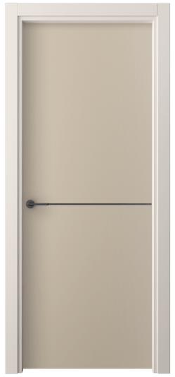Дверь межкомнатная 4207 ПЭСБ. Цвет ПЭТ светло-бежевый. Материал ПЭТ. Коллекция Freedom. Картинка.