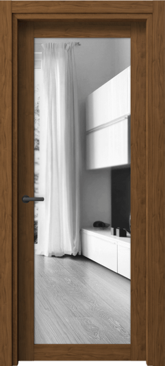 Дверь межкомнатная 2102 ЛОР ДВ ЗЕР. Цвет Лесной орех. Материал Ламинатин. Коллекция Neo. Картинка.