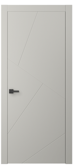 Дверь межкомнатная АКП 8058 МТСР. Цвет Матовый тёплый серый. Материал Гладкая эмаль. Коллекция Linea. Картинка.