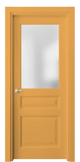 Дверь межкомнатная 6324 Пастельно-жёлтый RAL 1034. Цвет RAL Пастельно-жёлтый RAL 1034. Материал Массив бука эмаль. Коллекция Toscana Elegante. Картинка.