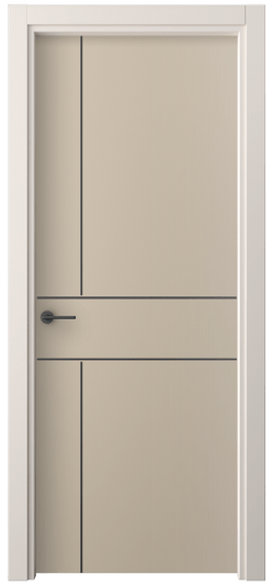 Дверь межкомнатная 4209 ПЭСК. Цвет ПЭТ серо-коричневый . Материал ПЭТ. Коллекция Фридом. Картинка.