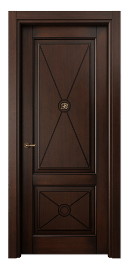 Дверь межкомнатная 6363 БТП. Цвет Бук тёмный с патиной. Материал Массив бука с патиной. Коллекция Toscana Litera. Картинка.