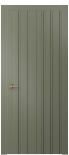 Дверь межкомнатная АКП 8051 МОТ Матовый оливковый тёмный. Цвет Матовый оливковый тёмный. Материал Гладкая эмаль. Коллекция Linea. Картинка.