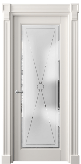 Дверь межкомнатная 6300 БПБЛ САТ-Ф. Цвет Бук пудровый белый. Материал Массив бука эмаль. Коллекция Toscana Litera. Картинка.