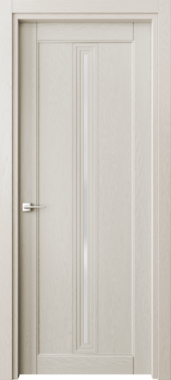 Дверь межкомнатная 6123 ДОС САТ. Цвет Дуб облачный серый. Материал Массив дуба эмаль. Коллекция Ego. Картинка.