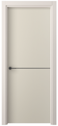 Дверь межкомнатная 4207 ПЭСБ. Цвет ПЭТ светло-бежевый. Материал ПЭТ. Коллекция Freedom. Картинка.