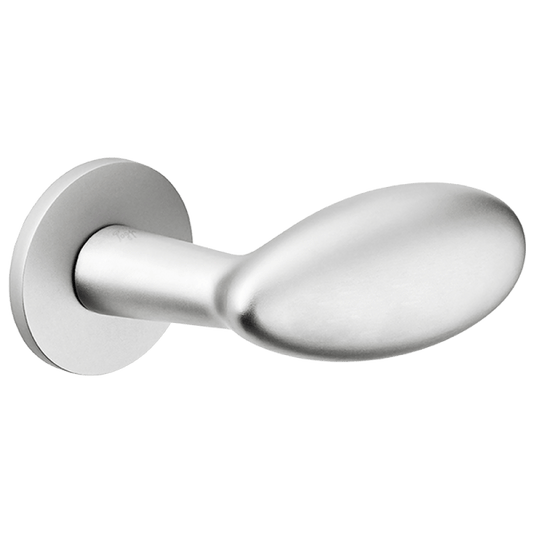 Ручки для дверей Ручка дверная Овум. Цвет Матовый хром. Коллекция Овум. Картинка.