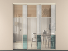 Перегородка Mosaic внутри проёма телескопик синхро 2