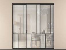 Перегородка Mosaic внутри проёма 3 створки