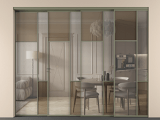 Перегородка Mosaic внутри проёма телескопик синхро 3