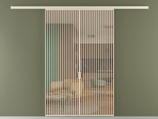 Перегородка Formato вдоль стены двустворчатая