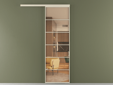 Перегородка Formato вдоль стены одностворчатая