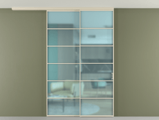 Перегородка Formato вдоль стены на потолок телескопик синхро 2