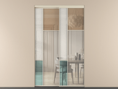 Перегородка Mosaic внутри проёма двустворчатая