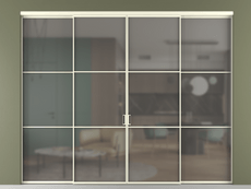 Перегородка Формато внутри проёма 4 створки