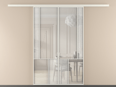 Перегородка Мозаик вдоль стены 2 створки