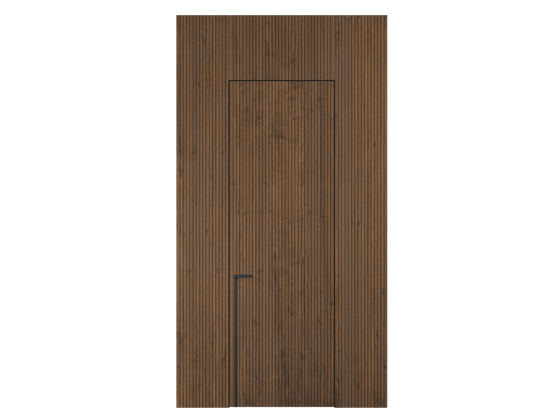 Панели для отделки стен Стеновая панель Фрезерованные Орех медный матовый. Цвет Орех медный матовый. Материал Шпон Naturwood. Коллекция Фрезерованные. Картинка.