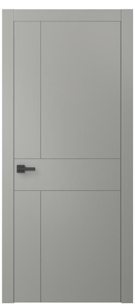 Дверь межкомнатная 8056 МНСР. Цвет Матовый нейтральный серый. Материал Гладкая эмаль. Коллекция Linea. Картинка.