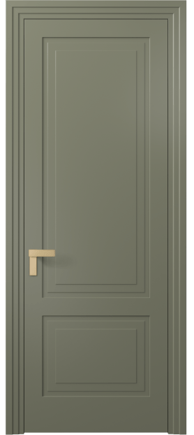 Дверь межкомнатная АКП 8351 МОТ Матовый оливковый тёмный. Цвет Матовый оливковый тёмный. Материал Гладкая эмаль. Коллекция Rocca. Картинка.