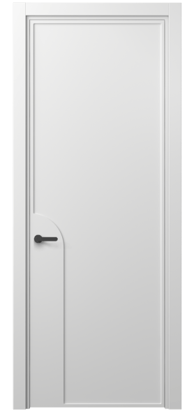 Дверь межкомнатная 8605 МБЛ . Цвет Матовый белоснежный. Материал Гладкая эмаль. Коллекция Frame. Картинка.