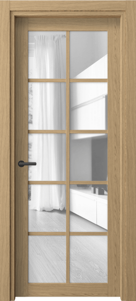 Дверь межкомнатная 2106 ЖМД ПРОЗ. Цвет Жемчужный дуб. Материал Ламинатин. Коллекция Neo. Картинка.
